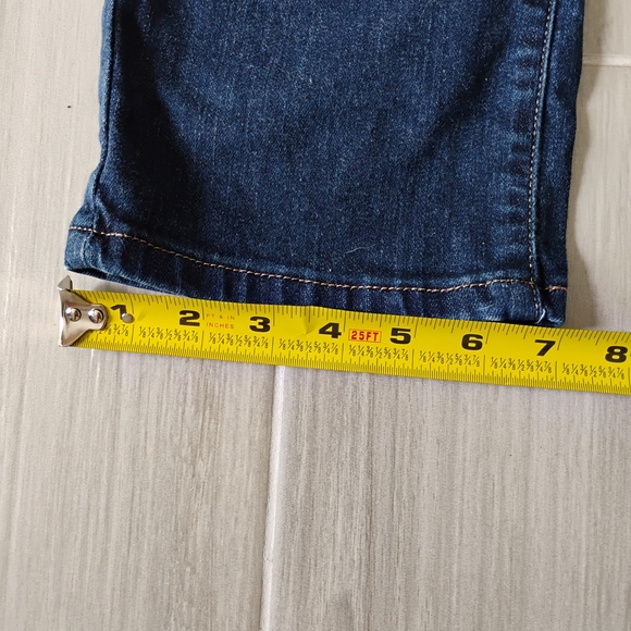 Levi's Classic Blue Denim with Brown Patch Curvy 529 Skinny Leg Sz 12M - Picture 5 of 14